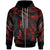 Kosrae Micronesia Custom Zip Hoodie Polynesian Tattoo Red Version Unisex Red - Polynesian Pride