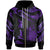 New Caledonia Custom Polynesian Zip Hoodie Polynesian Tattoo Purple Version Unisex Purple - Polynesian Pride