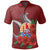 Tahiti Polynesian Polo Shirt Hibiscus Coat of Arm Red Unisex RED - Polynesian Pride