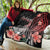 Pohnpei Premium Quilt - Red Polynesian Hibiscus Pattern Style - Polynesian Pride