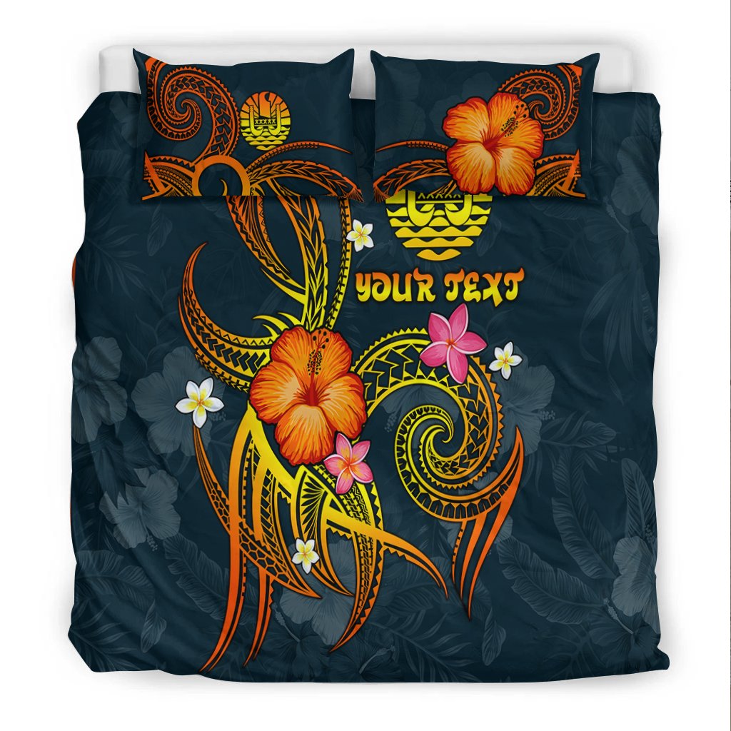 Polynesian Tahiti Personalised Bedding Set - Legend of Tahiti (Blue) - Polynesian Pride