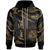 Hawaii Polynesian Custom Zip Hoodie Polynesian Tattoo Gold Version Unisex Gold - Polynesian Pride