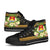 Kiribati High Top Shoes - Polynesian Gold Patterns Collection - Polynesian Pride