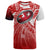 Tonga T Shirt Tonga Rugby Tribal Patterns Unisex Red - Polynesian Pride