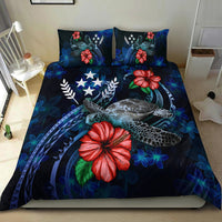 Kosrae Micronesia Bedding Set - Blue Turtle Hibiscus - Polynesian Pride