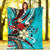 Kosrae State Premium Blanket - Tribal Flower With Special Turtles Blue Color - Polynesian Pride