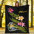 Nauru Polynesian Blanket - Plumeria Tribal - Polynesian Pride