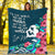 (Custom Personalised) Polynesian Mothers Day With Green Turtle Blanket - LT12 - Polynesian Pride