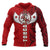 Tonga Polynesian Zip up Hoodie Tonga Wings Unisex Red - Polynesian Pride