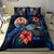 Tahiti Polynesian Bedding Set - Blue Turtle Hibiscus - Polynesian Pride