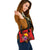 Papua New Guinea Polynesian Shoulder Handbag - Floral With Seal Red One Size Red - Polynesian Pride