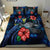 Cook Islands Polynesian Bedding Set - Blue Turtle Hibiscus - Polynesian Pride