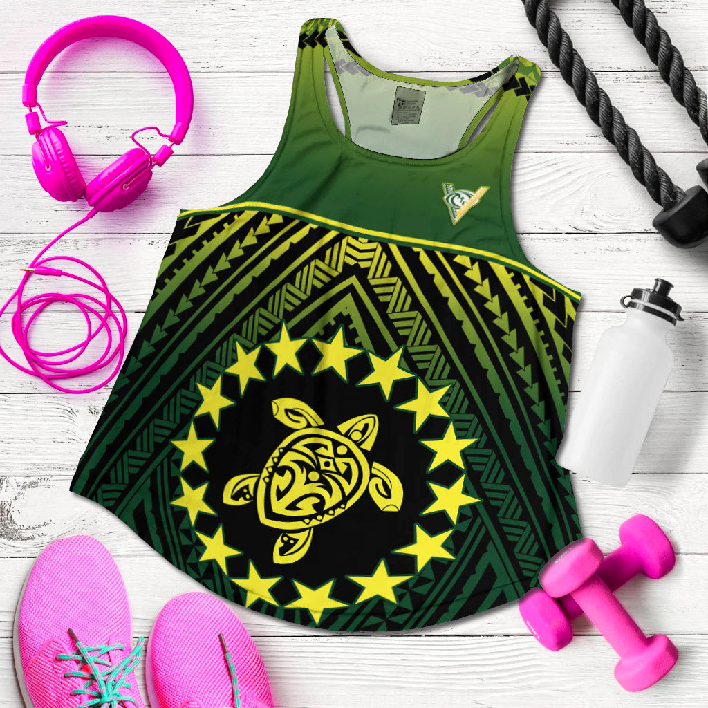 The Kuki's Women Racerback Tank Cook Islands Rugby LT13 - Polynesian Pride