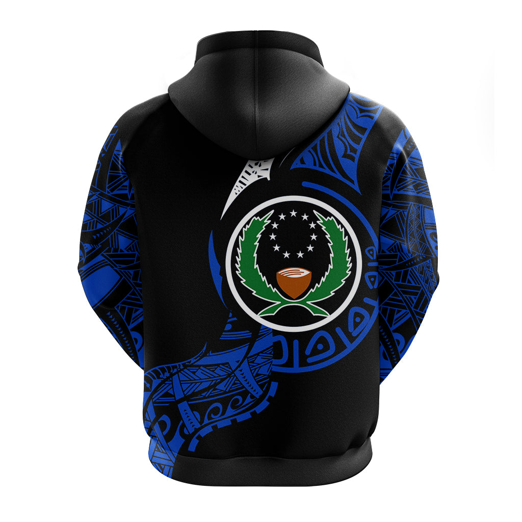 Pohnpei Zip Hoodie Micronesia Pride LT12 - Polynesian Pride