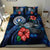 Northern Mariana Islands Polynesian Bedding Set - Blue Turtle Hibiscus - Polynesian Pride