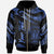 Niue Polynesian Custom Zip Hoodie Polynesian Tattoo Blue Version Unisex Blue - Polynesian Pride