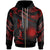 Marshall Islands Polynesian Custom Zip Hoodie Polynesian Tattoo Red Version Unisex Red - Polynesian Pride