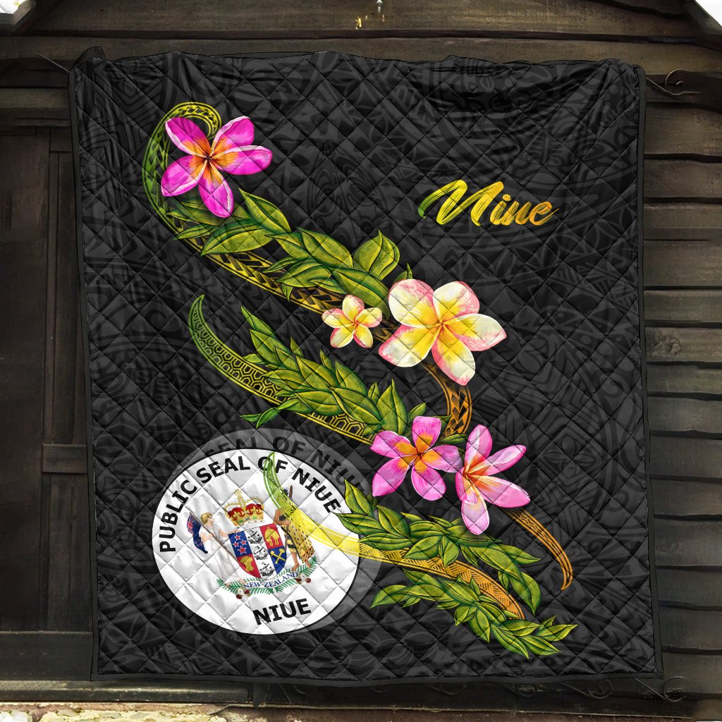 Niue Polynesian Quilt - Plumeria Tribal - Polynesian Pride