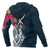 Hawaii Zip up Hoodie Polynesian Hibiscus with Summer Vibes - Polynesian Pride