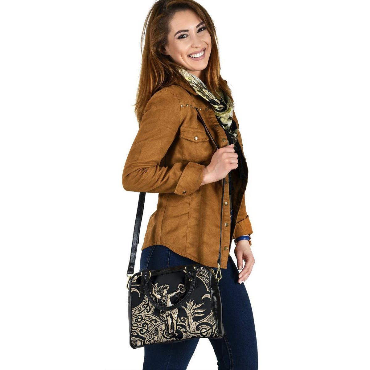 Polynesian Hawaii Shoulder Handbag - Hula Girl White - Polynesian Pride