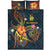 New Caledonia Polynesian Quilt Bed Set - Legend of New Caledonia (Blue) - Polynesian Pride