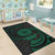 American Samoa Polynesian Area Rug - Green Tribal Wave - Polynesian Pride