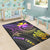 Wallis and Futuna Custom Personalised Area Rug - Pink Turtle - Polynesian Pride