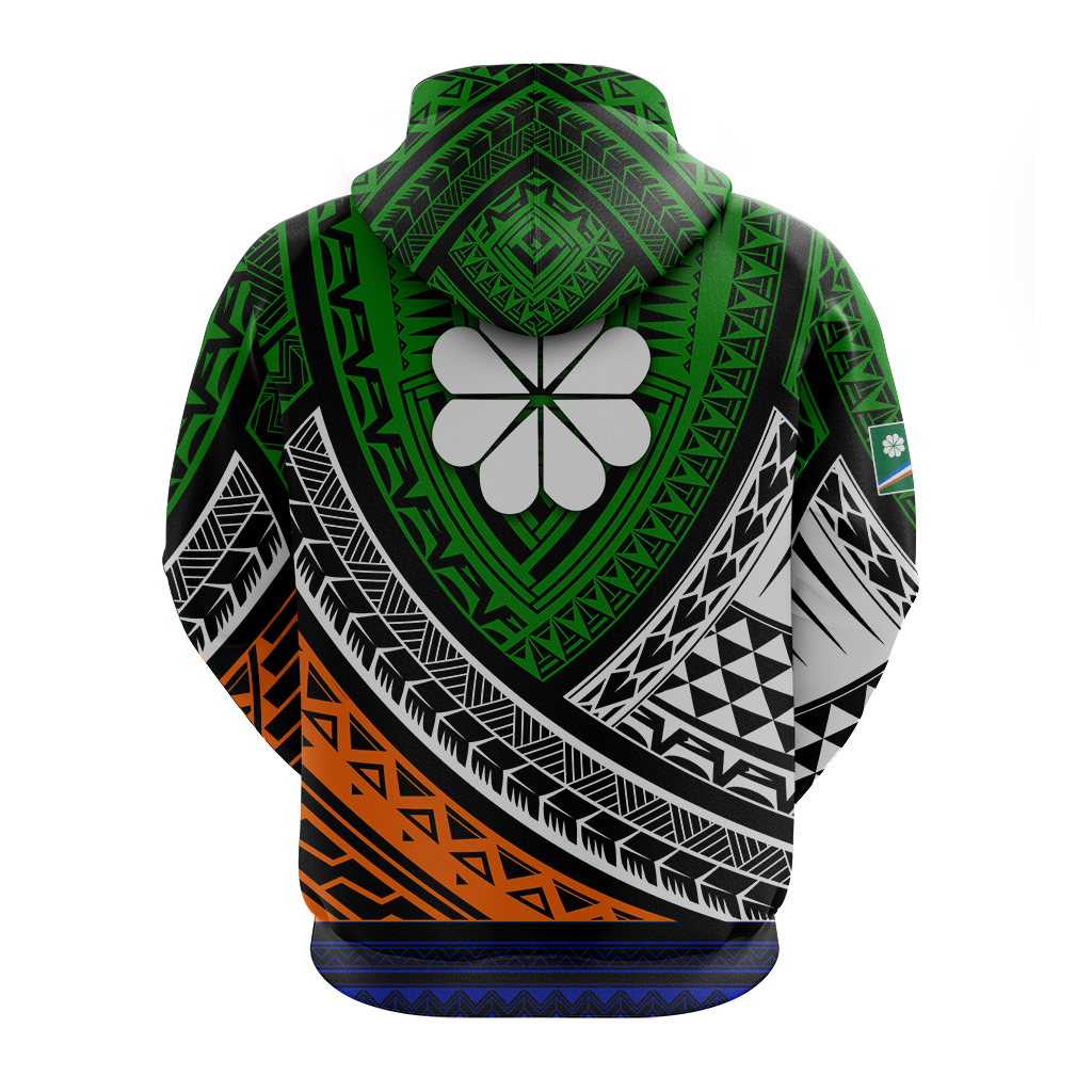 Kwajalein Atoll Tribal Pattern Hoodie Kid - LT12 - Polynesian Pride