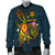 Tuvalu Polynesian Personalised Men's Bomber Jacket - Legend of Tuvalu (Blue) - Polynesian Pride