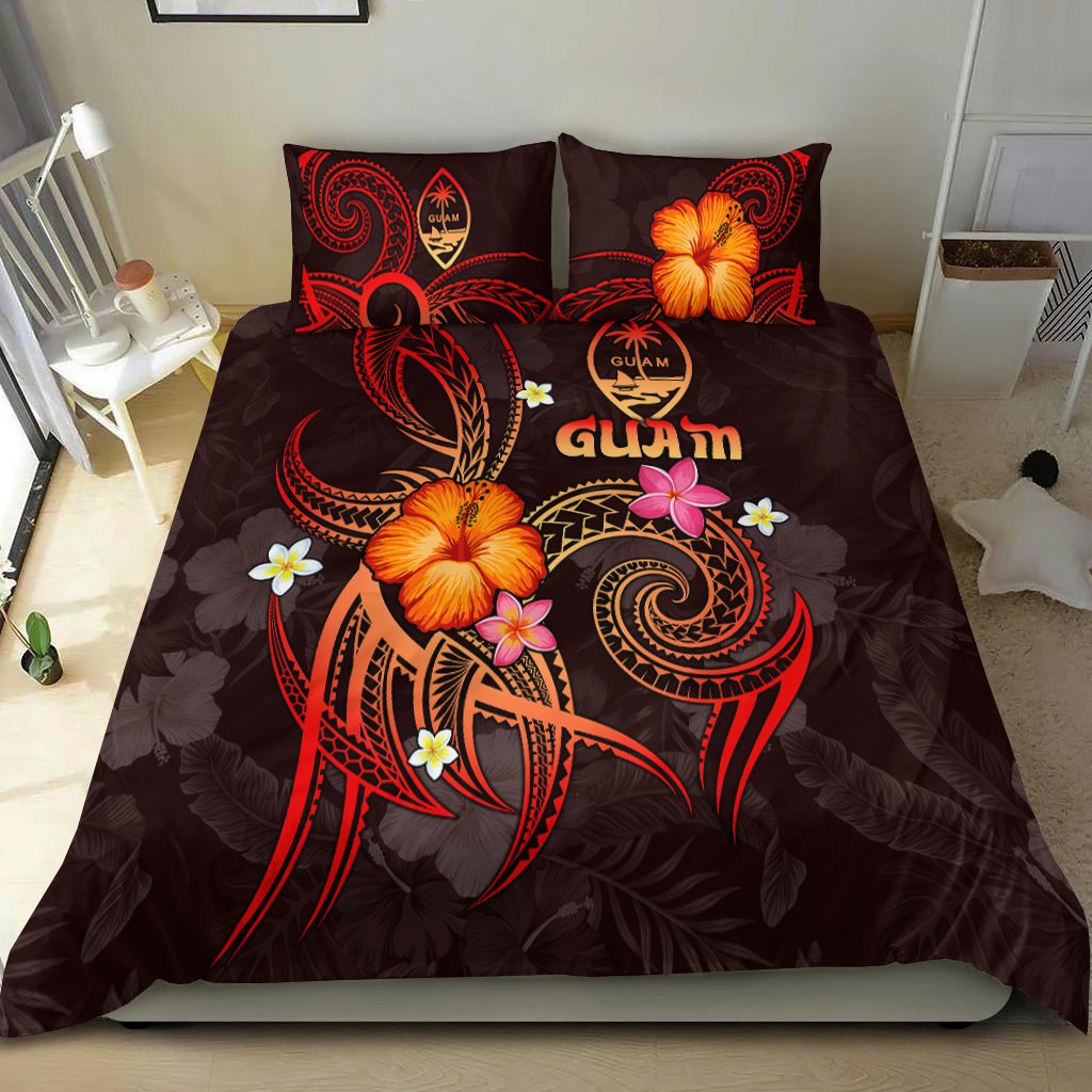 Guam Polynesian Bedding Set - Legend of Guam (Red) Red - Polynesian Pride