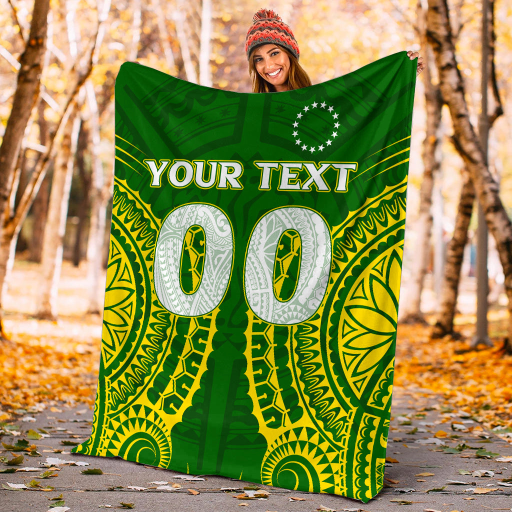 (Custom Personalised) Cook Islands Blanket - Tribal Pattern - LT12 - Polynesian Pride