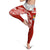 Tonga Polynesian Women's Legging - Pattern With Seal Red Version - Polynesian Pride