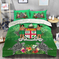 Fiji Bedding Sets - Fijian patterns ver1 Green - LT20 - Polynesian Pride