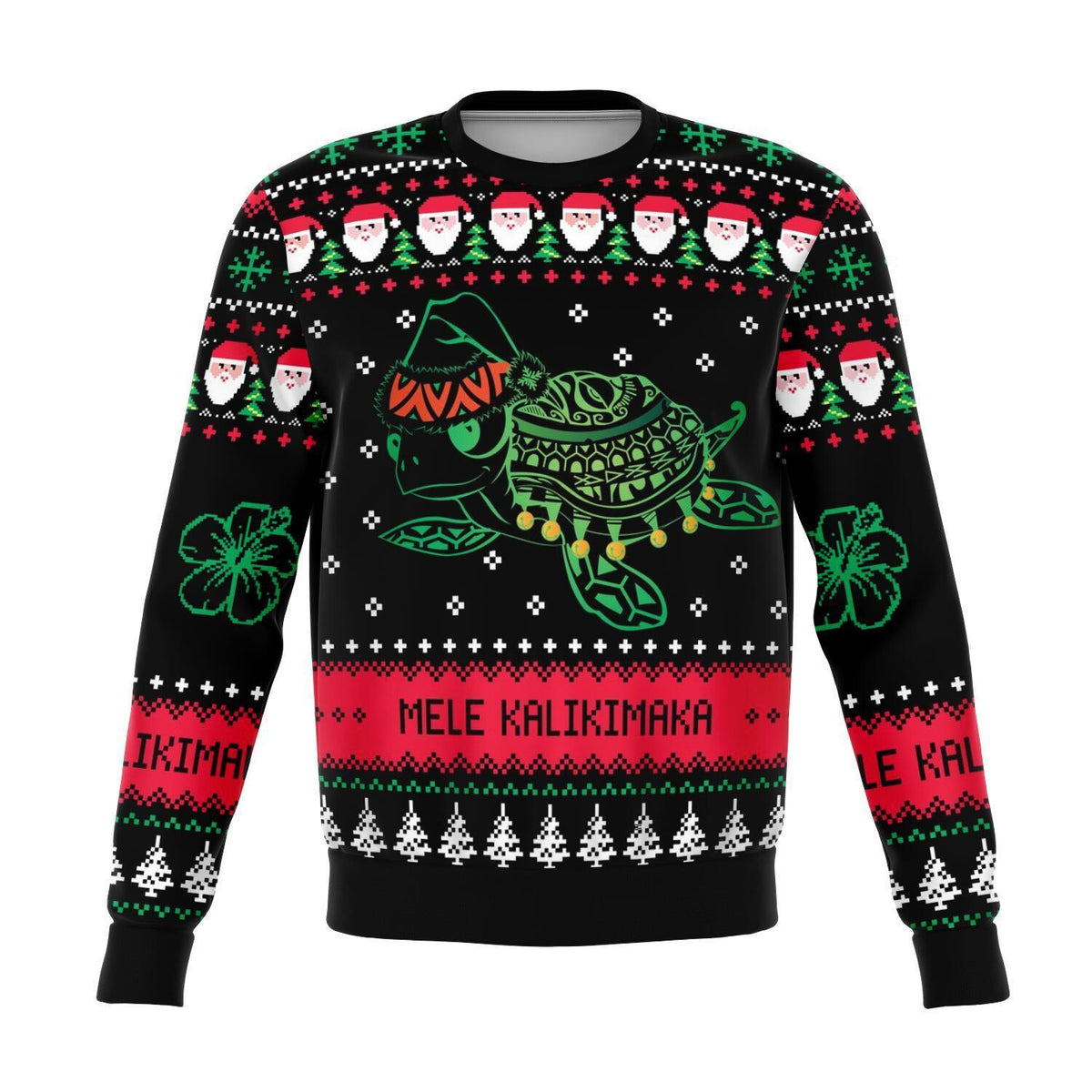 Hawaii Turtle Santa Hat Sweatshirt - Christmas - Polynesian Pride