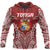 Tonga Premium Hoodie Tonga Coat of Arms Polynesian Tattoo Unisex Red - Polynesian Pride