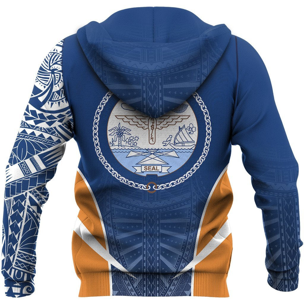 Marshall Islands Active Special Hoodie Marshall Islands Flag Polynesian Tattoo - Polynesian Pride