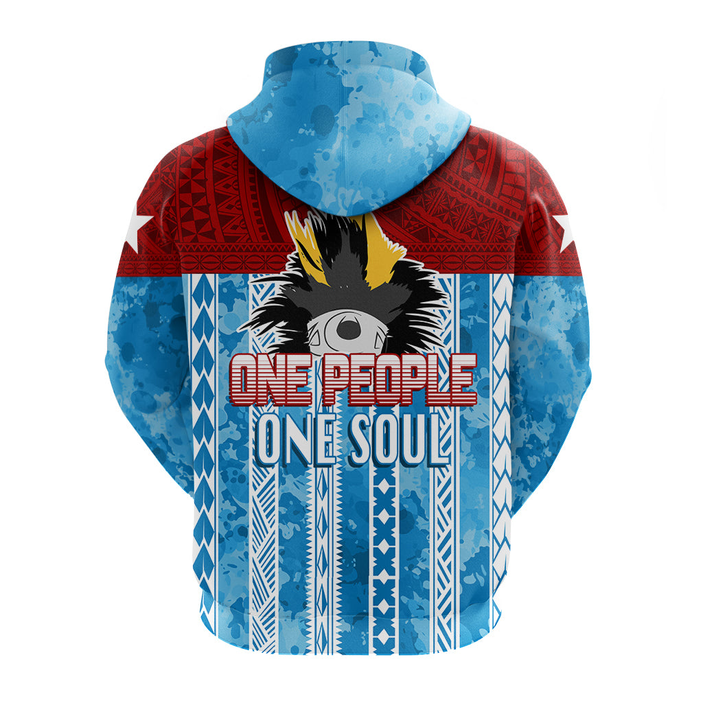 West Papua 60 Years OPM Morning Star with Polynesian Pattern Hoodie LT7 - Polynesian Pride