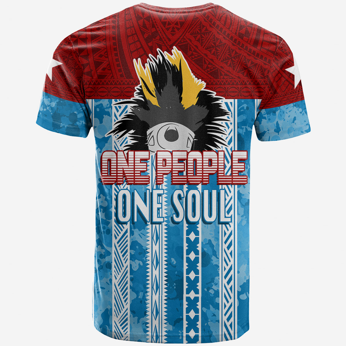 West Papua 60 Years OPM Morning Star with Polynesian Pattern T Shirt LT7 - Polynesian Pride