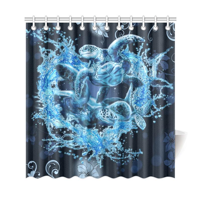 Hawaii Turtle Sea Ohana Shower Curtain - Polynesian Pride