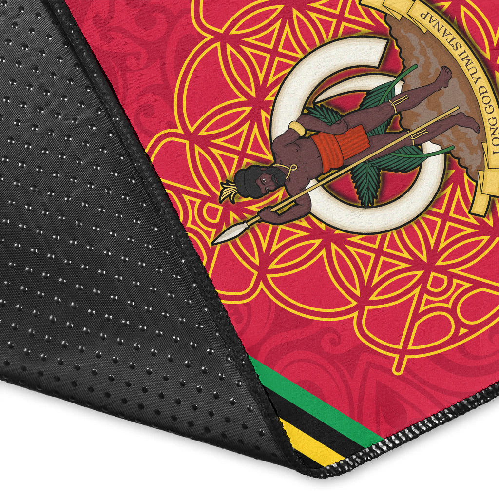 (Custom Personalised) Vanuatu Area Rug Pattern Sand Drawing LT13 - Polynesian Pride