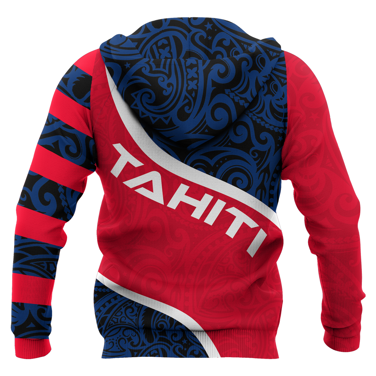 Tahiti Polynesian Custom Hoodie Ripple Style - Polynesian Pride