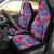 Hawaiian Tropical Exotic Leaves And Flowers On Geometrical Ornament. Car Seat Cover - Polynesian Pride