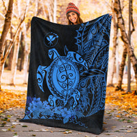 Hawaii Polynesian Premium Blanket Blue Sea Turtles Hawaiian LT13 - Polynesian Pride