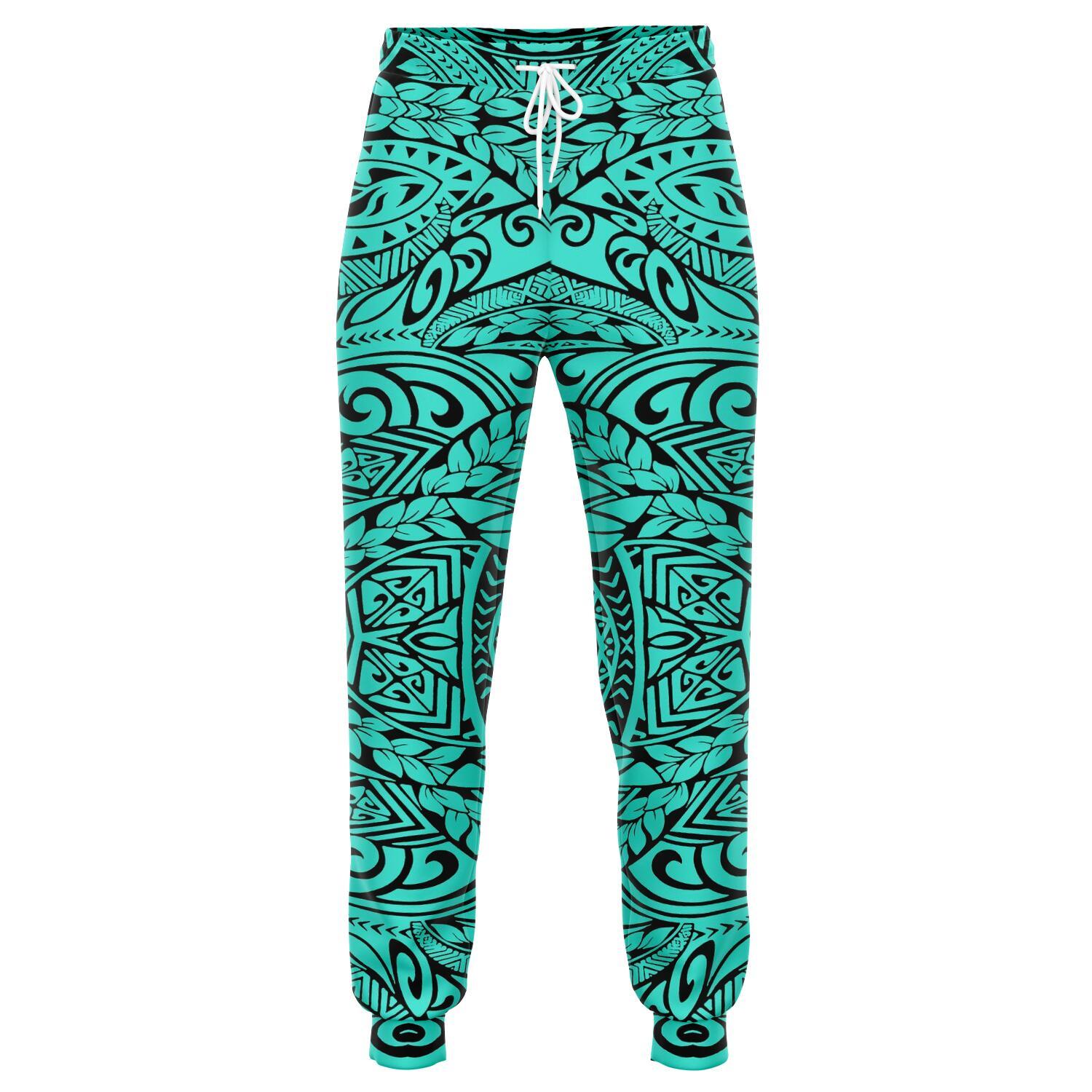 Polynesian Culture Turquoise Joggers Unisex Turquoise - Polynesian Pride