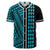 Hawaii Polynesian Kakau Baseball Jersey V.3 - Freestyle - Blue Blue - Polynesian Pride