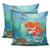 Mermaid And Animal Pillow Covers One Size Zippered Pillow Cases 18"x 18" (Twin Sides) (Set of 2) Black - Polynesian Pride