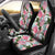 Hawaiian Monstera And Green Tropical Leaves White Car Seat Cover - Polynesian Pride