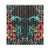 Turtle And Shark With Hibiscus Window Curtain ( Two Piece) Turquoise One Size 50"x108"(Two Piece) Black - Polynesian Pride
