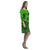 Polynesian Rhea Loose Round Neck Dress - Green Turtle - Polynesian Pride