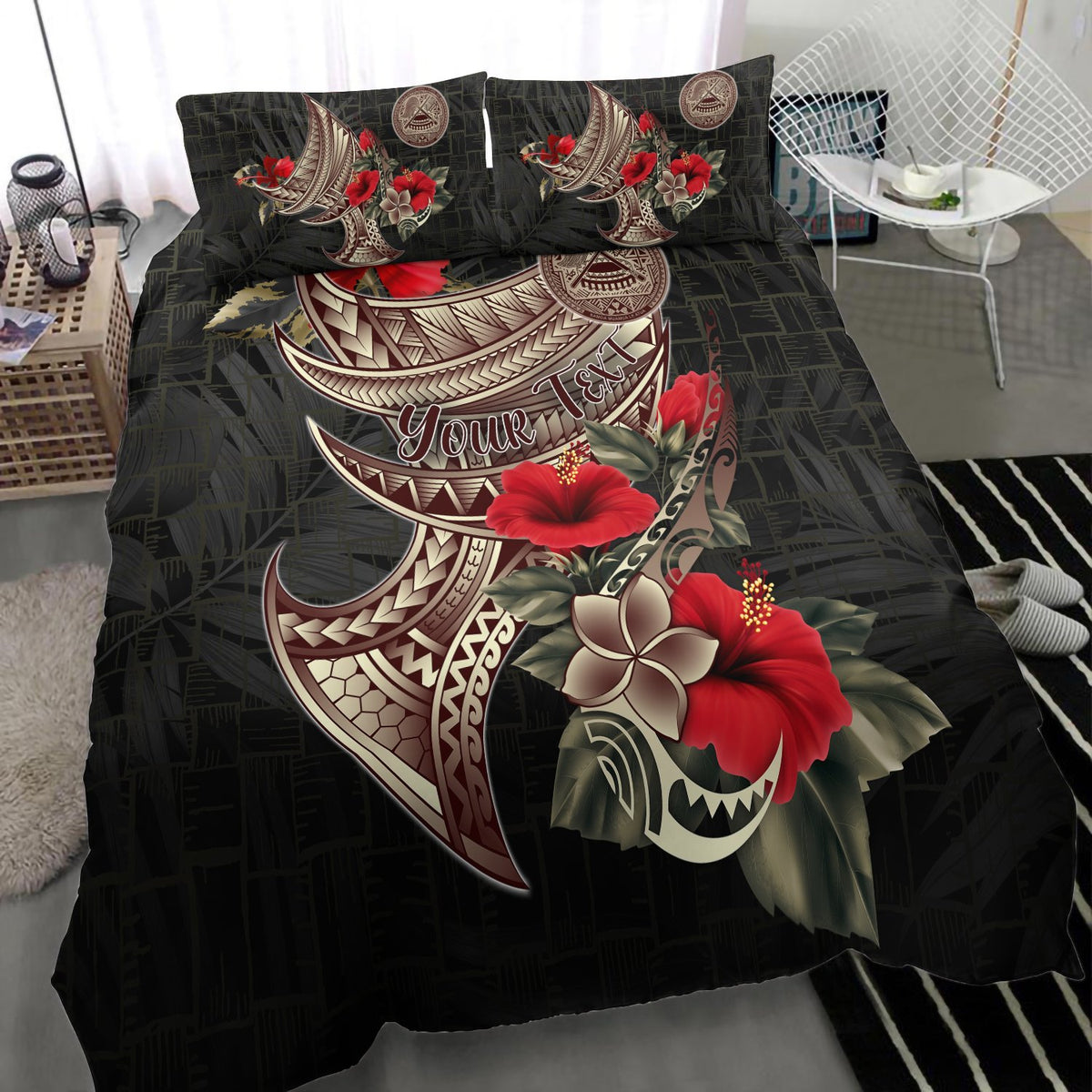 American Samoa Custom Personalised Bedding Set - Polynesian Tribal Vintage Style - Polynesian Pride